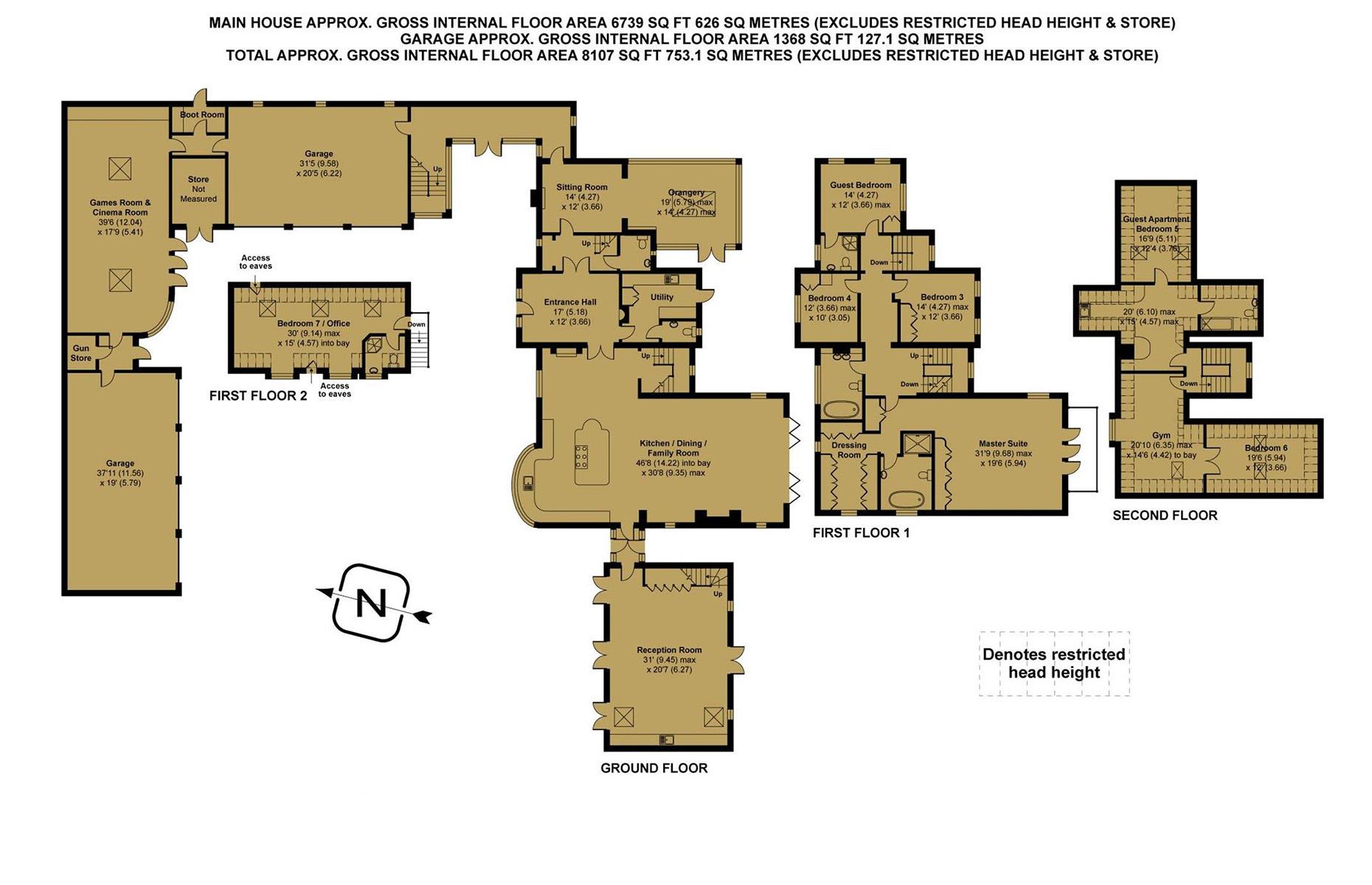 Floorplan of James Martin's house for sale